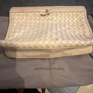 Bottega Veneta Beige Woven Leather Bag